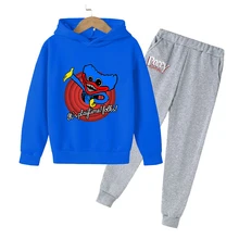 Sweat shirt à capuche et pantalon pour enfants, ensemble 2 pièces pour garçons et filles, vêtements d'horreur, à la mode