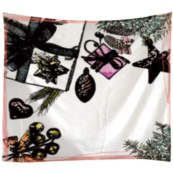 

Tapestry Wall Hanging Bed Spread Beach Towel Table Cloth Yoga Mat MERRY CHRISTMAS large size