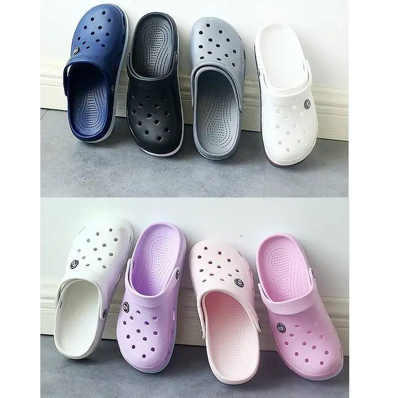 Clogs Men Sandals Slippers Shoes Women Breathable Beach Fashion High-Quality EVA Couple