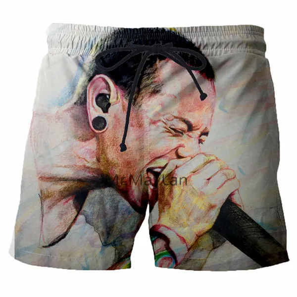 3D neueste linkin park druck sommer mode хип хоптрендменнер/frauen Последние Harajuku шорты