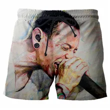 3D neueste linkin park druck sommer mode хип хоптрендменнер/frauen Последние Harajuku шорты