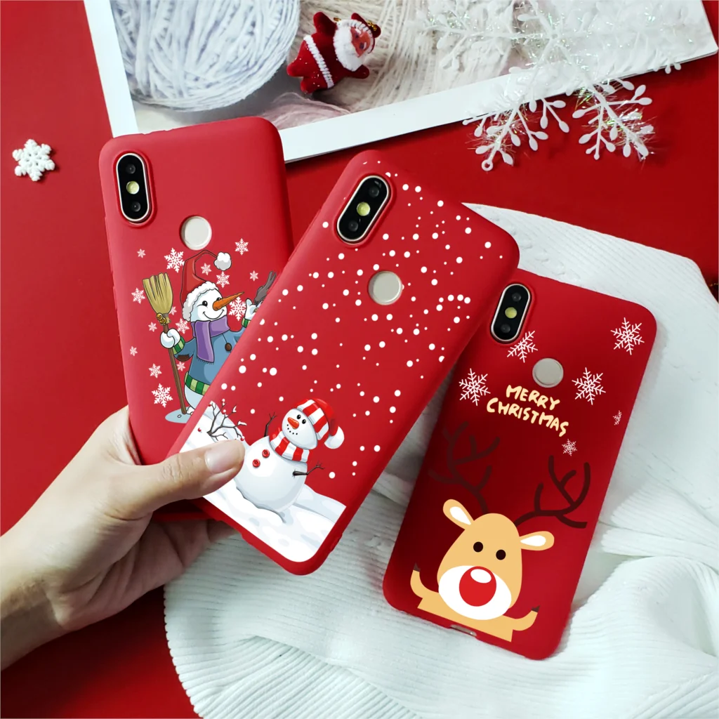 Рождественские чехлы со снеговиком для Xiaomi mi Pocophone F1 A1 A2 8 Lite 9 SE, ТПУ чехол для Red mi Note 7 6 5 K20 Pro S2 4X5 Plus 6A 7A