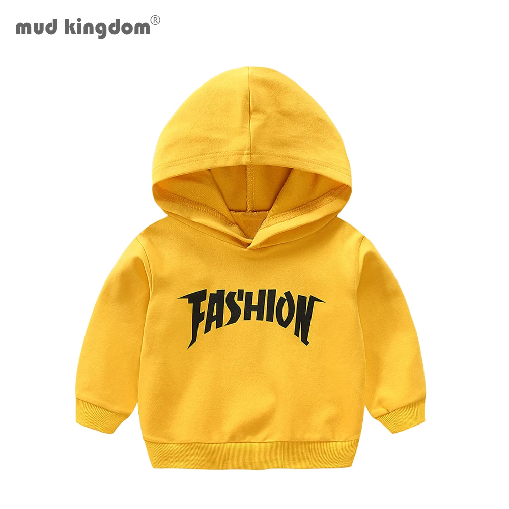 

Mudkingdom Boys Hoodies Letter Pattern Long Sleeve Casual Children Sweatshirts Autumn Fashion Kids Clothes
