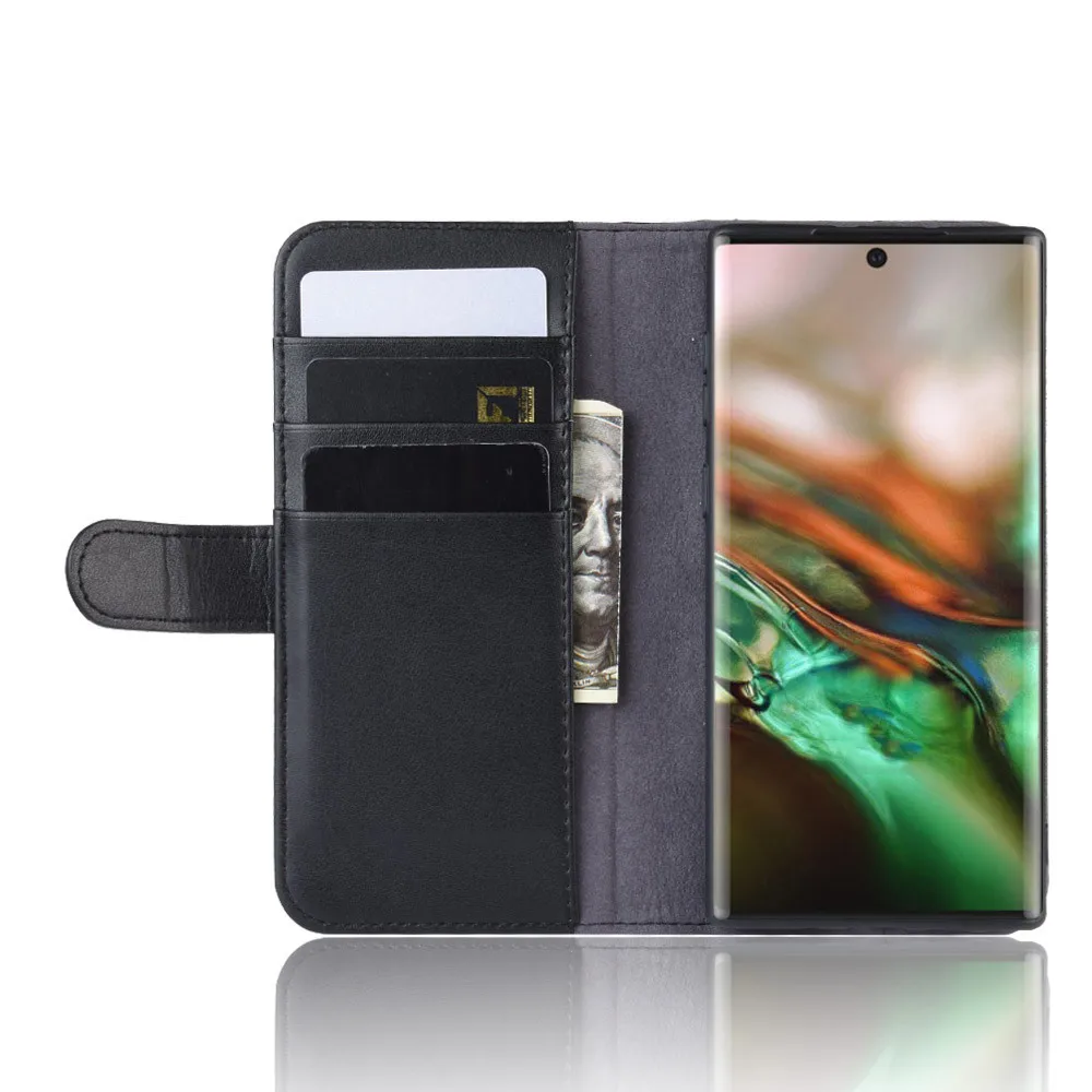 Для samsung Galaxy Note 10, 6,3 дюймов, двойной кошелек, слот для карт, кожаный чехол с подставкой, деловой противоударный чехол для телефона с защитой от царапин