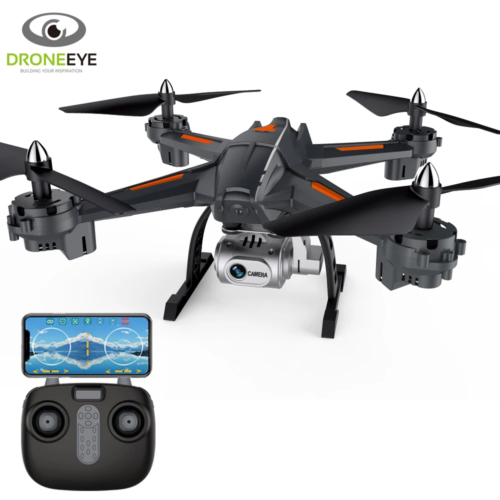 

Droneeye S5 WiFi FPV Drone with 720P Wide-Angle HD Camera Live Video RC Quadcopter with Altitude Hold, Gravity Sensor Functi