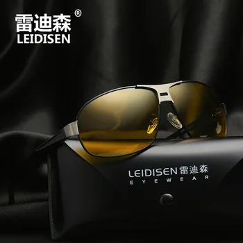 

Mens polarized sunglasses high quality aluminum-magnesium night vision driving goggles lentes de sol designer sun glasses