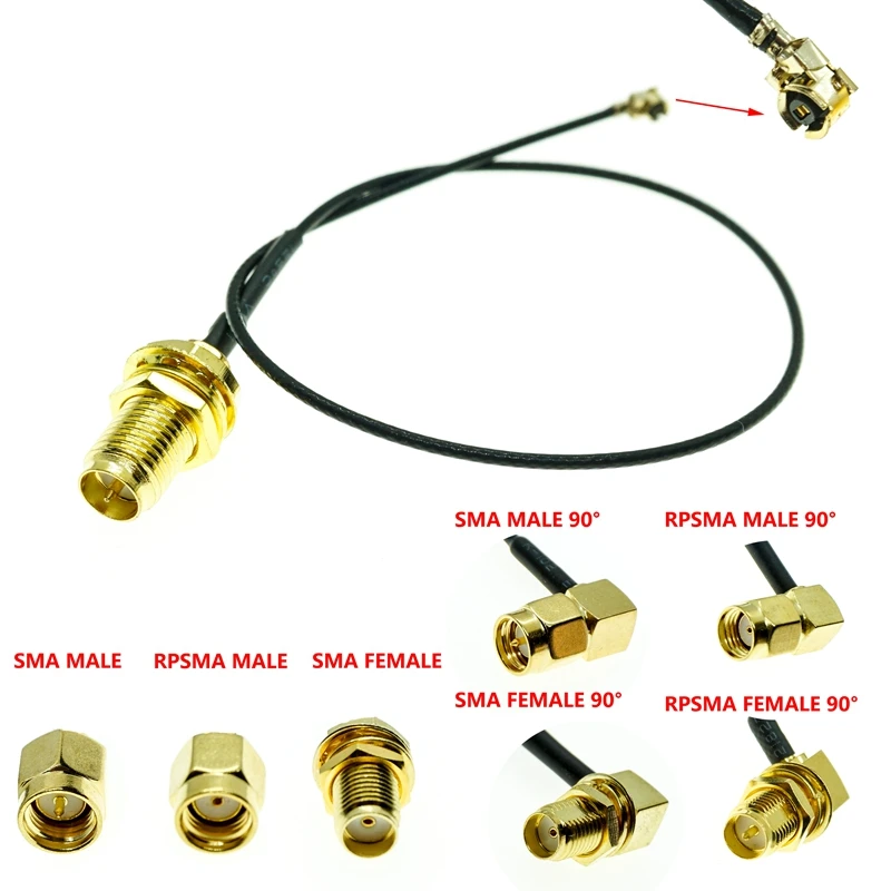 BINGFU RP-SMA Buchse auf IPX IPEX U.FL Kabel 15cm RG178 WiFi-Antennen