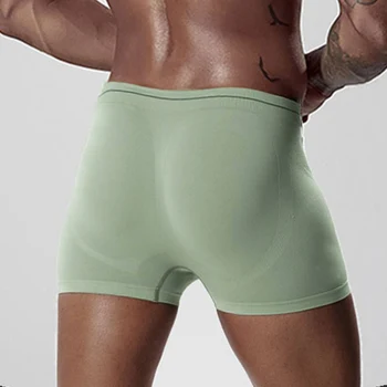 

2020 New Quick Dry Sexy Men Underwear Boxer Shorts Striped Men's Underwear Polyester Mens Boxershorts Seamless Underware Boxers