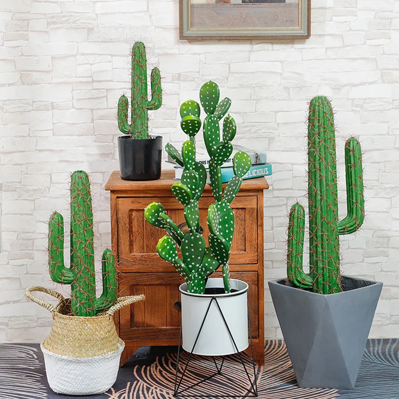 3043cm Artificial Cactus Decor Tropical Plants Fake Succulent Plant