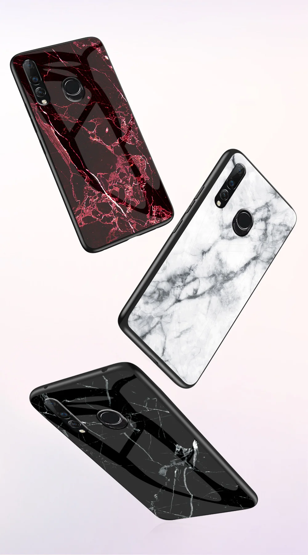 Для huawei Y9 Prime P Smart Plus Z чехол мраморный глянцевый чехол из закаленного стекла для телефона huawei Honor 10i 20i 10 20 Lite чехол