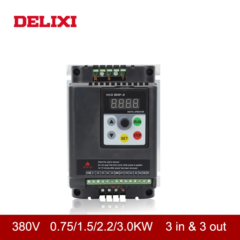 Преобразователь частоты DELIXI DL350 380 В кВт/3 кВт 3 фазный вход и выход регулируемый
