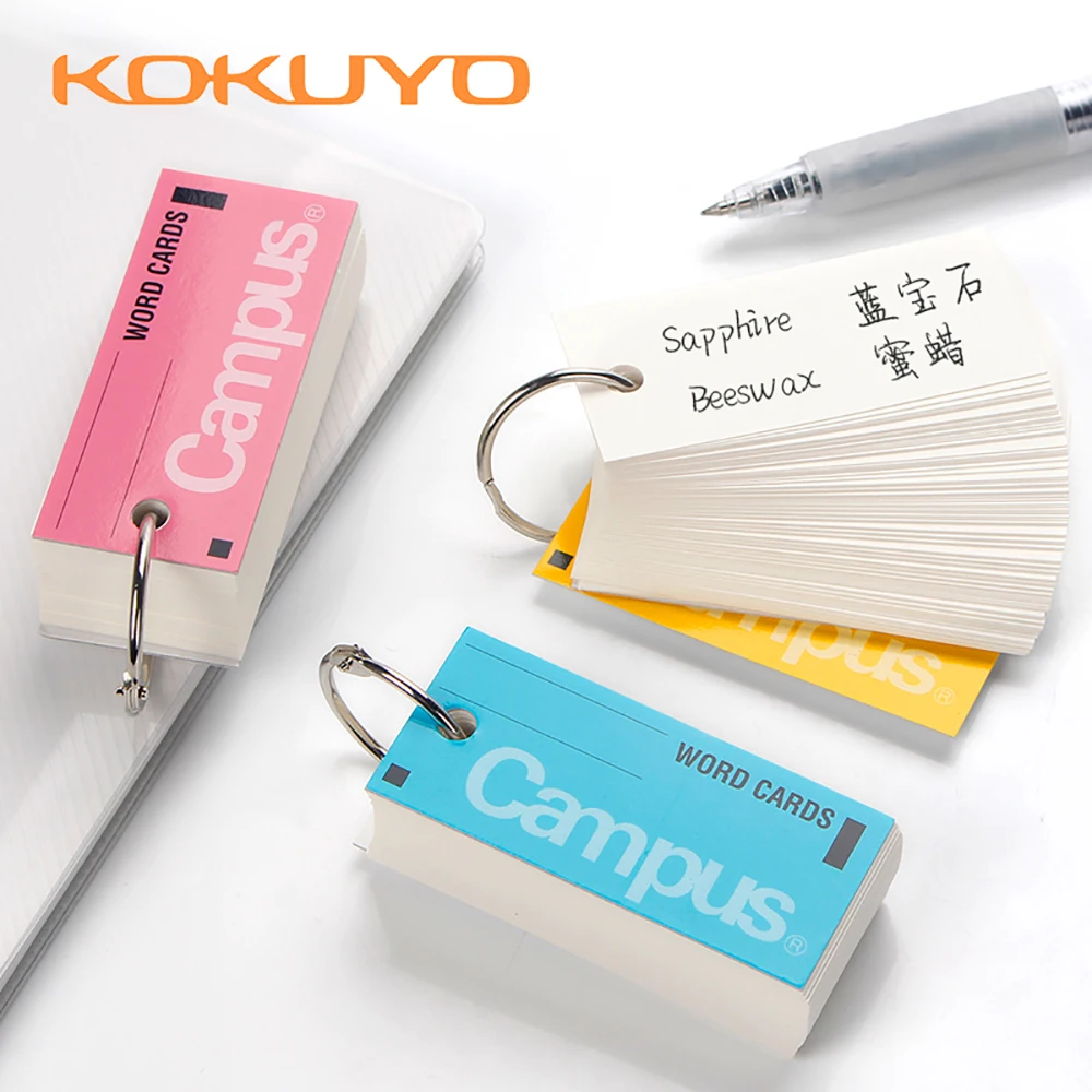 Kokuyo-caderno de Bolso para Estudantes Japoneses Campus Inglês Vocabulário Bloco de Notas Pequeno Mini Bobina para Transportar Pcs - Imagem 3