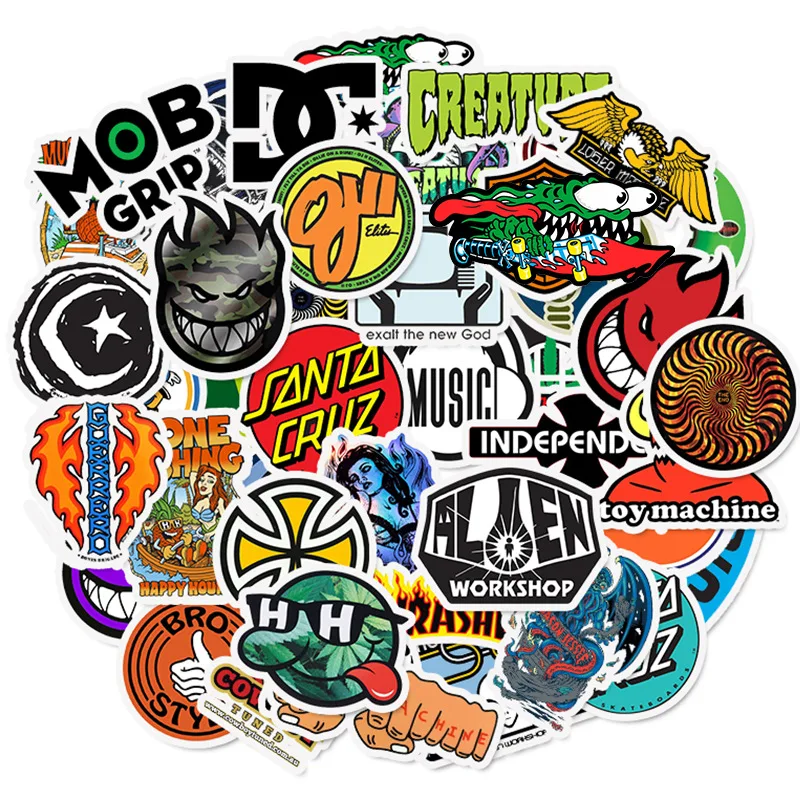 Logo Stickers Bicycle Decal Skateboard Luggage Laptop Motorcycle ZW Fashion-Brand TD