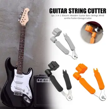 

3 in 1 Guitar Peg String Winder Multifunction Electric Guitar String Winder Pin Puller String Cutter Guitar Accessories 2019