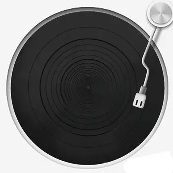 

Anti-vibration Silicone Pad Rubber LP Antislip Mat for Phonograph Turntable Vinyl Record Players Accessories