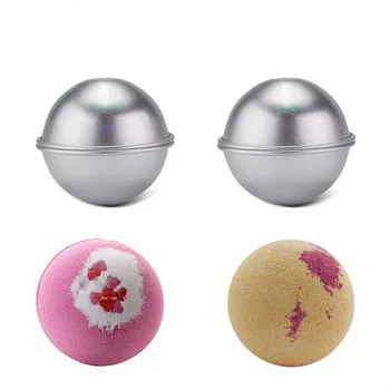 

1PC Half Bath Bomb Mold 3D Bath Salts Ball Sphere Metal Aluminum Alloy Bathing Tool Shape DIY Bath Accessories Mold Creative