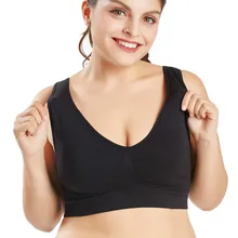 M-XXL, XXXL, 4XL, 5XL, белый, 6XL бюстгальтер, женский спортивный топ с подкладкой, большой свободный бюстгальтер, черная проволока, для ежедневного сна, дышащий, спортивный, для йоги