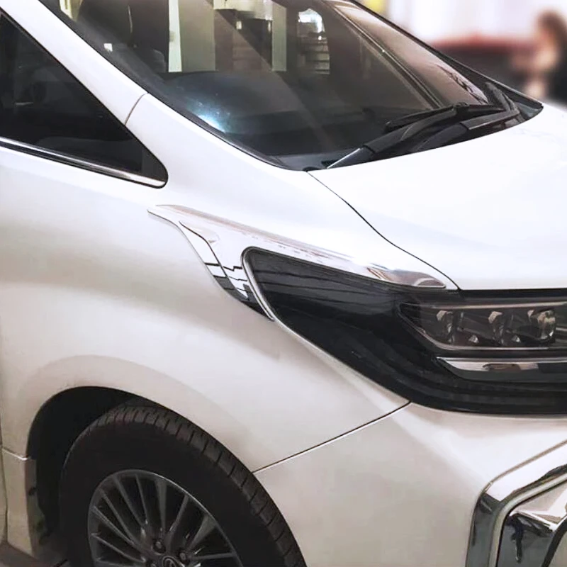 Внешний для Toyota Alphard AH30- Sport Edition передняя фара из нержавеющей стали украшение крышки отделка Стайлинг