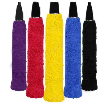 

Cotton Towel Glue Tape Badminton Tennis Racket Anti-Slip Handle Grip Bands Sweat Band Solid Color FK88