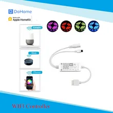 Apple HomeKit приложение 5Pin Светодиодная лента светильник управление Лер RGB лента DC5-25V Диодная Светодиодная лента s светильник Гибкая полоса Голосовое управление