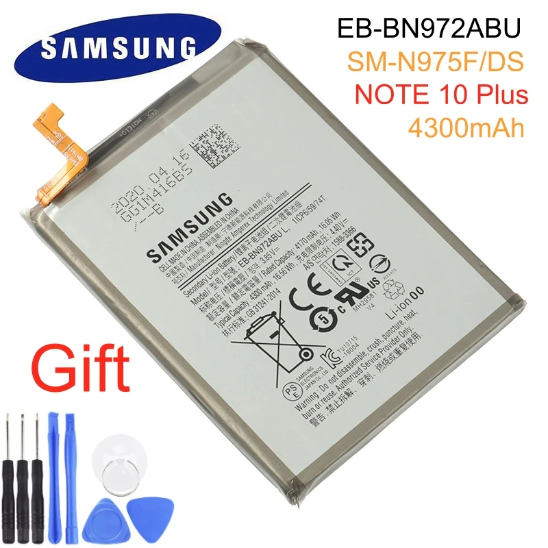 Samsung оригинальный EB BN972ABU аккумулятор для GALAXY Note 10 + Note10 Plus SM N975F/DS Сменный телефона
