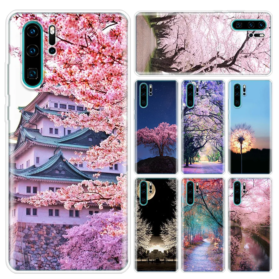 Чехол для телефона с изображением пейзажа и снега Huawei P10 P20 P30 P20Pro P30Lite P30Pro P Smart Z Mate