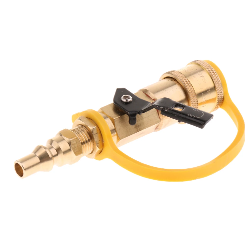 1/4'' Gas Quick Connect Adapter Fittings LP Propane Hose Quick Disconnect