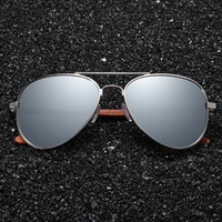 Lunettes de soleil de marque GM pour femmes, monture en bois rouge avec cadre en métal, lunettes de soleil en bois pour hommes et femmes, boîte cadeau en papier S2801 3