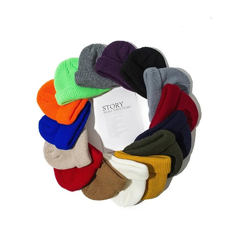 

Stylish Warm Knitted Hat Casual Solid Color Circular Top Cap For Women And Men Autumn And Winter Retro Cute Tide Dome Hat Wild