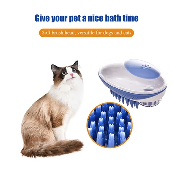 

Silicone Pet Soft Dog Brush Pet Combing Wool Gentle Dog Bath Cat Combs Cleaning Supplies Hair Remove Dog Cleaning Tool