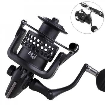 

5000 Series 13+1BB 5.2:1 Metal Spinning Fishing Reel 15KG / 33LB Spool Giving Spare Nylon Line Cup Spinning Fishing Reels