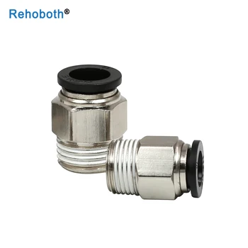 

1 Pcs Black Pneumatic Connectors Female Straight One-touch Fittings Push in Quick Joint Connector PC6 PC8 PC10 PC12