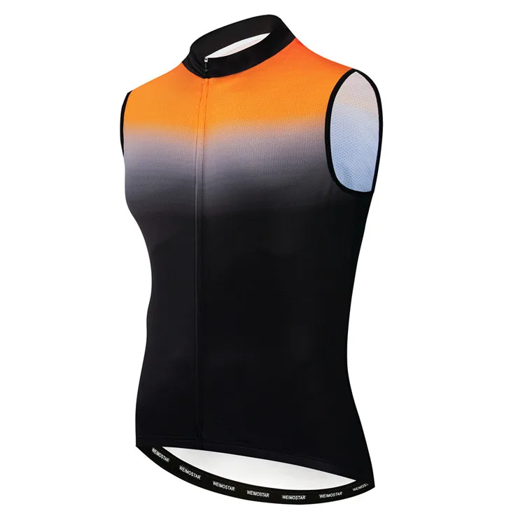 2021 Jersey de ciclismo sin mangas para hombre, ropa de ciclismo de montaña, maillot de ciclismo de carreras, camiseta de verano negra, azul y roja