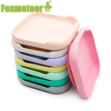 Fosmeteor – assiette à manger en Silicone pour bébé, solide, dessins animés, enfants, vaisselle d'entraînement, bols d'alimentation pour enfants 