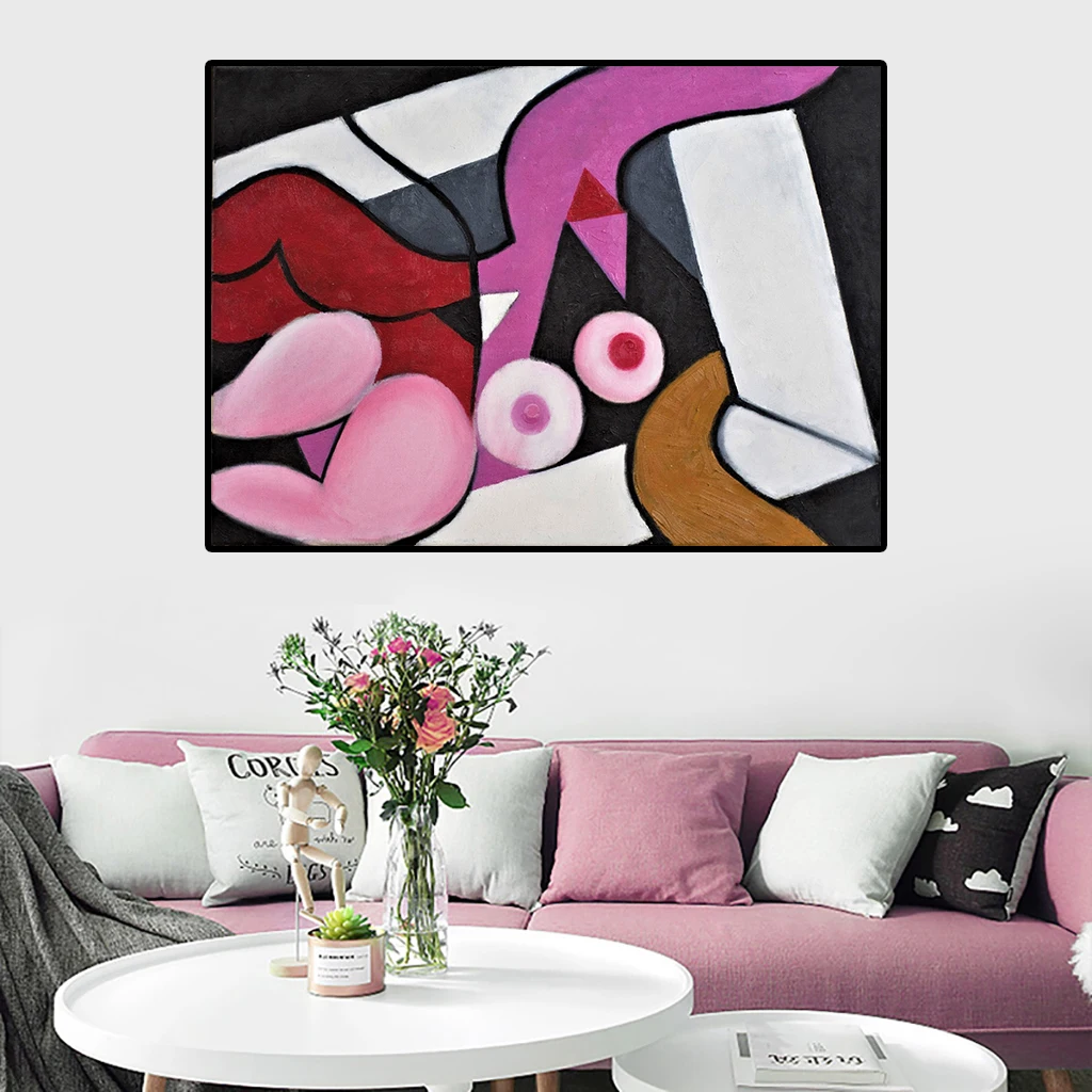 

Abstract Body Art Women And Man Canvas Painting Wall Art Decor Living Room Decor Home Decor Poster Picture