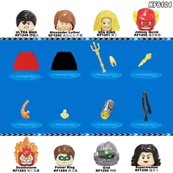 

One Set 8Pcs/X0294 X0295 Building Blocks Action Cartoon Movie SuperHeroes Bricks Figures Gift Toys For Kids