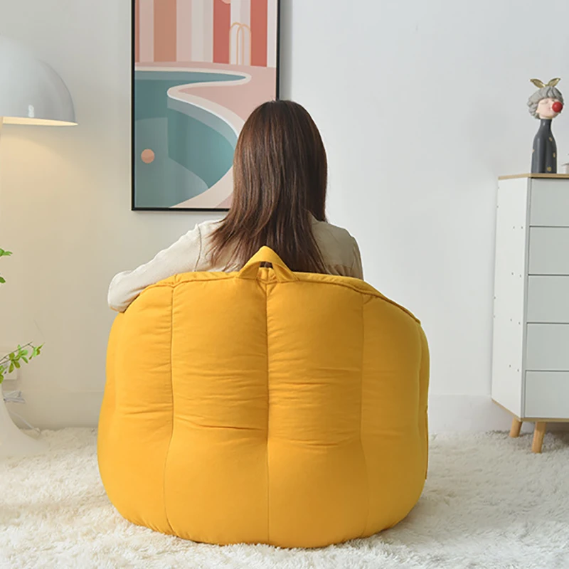 Single Sofa Cama Tatami Comfortable Bedroom Balcony Living Room Creative Lazy Soft Bean Bag Chair Without Filling Children Sofas