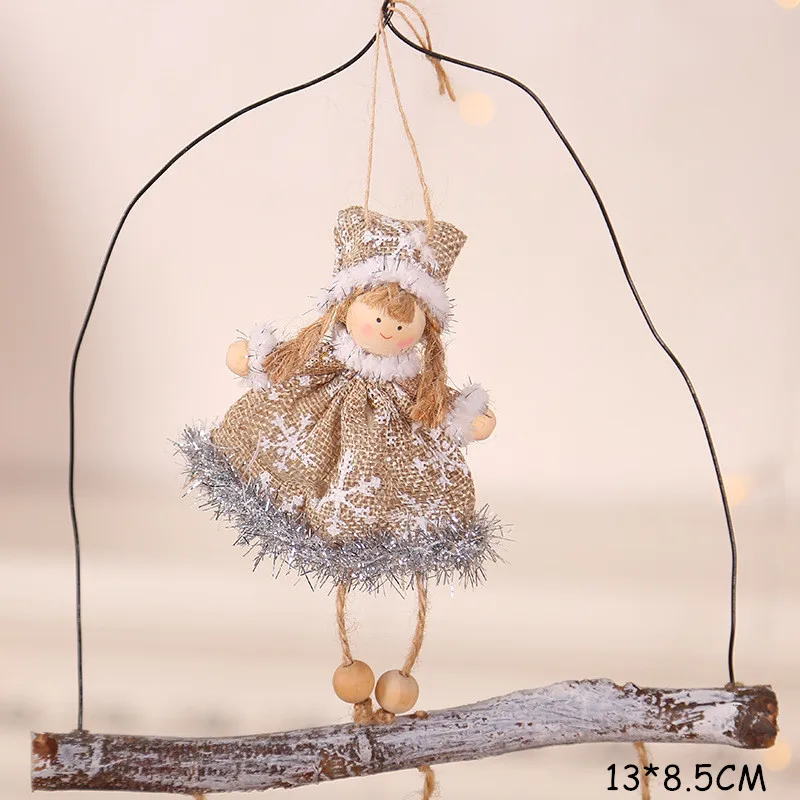 Новогодние рождественские милые куклы-Ангелы Санта-Клаус рождественские елки украшения Noel рождественские украшения для дома Рождественский подарок для детей
