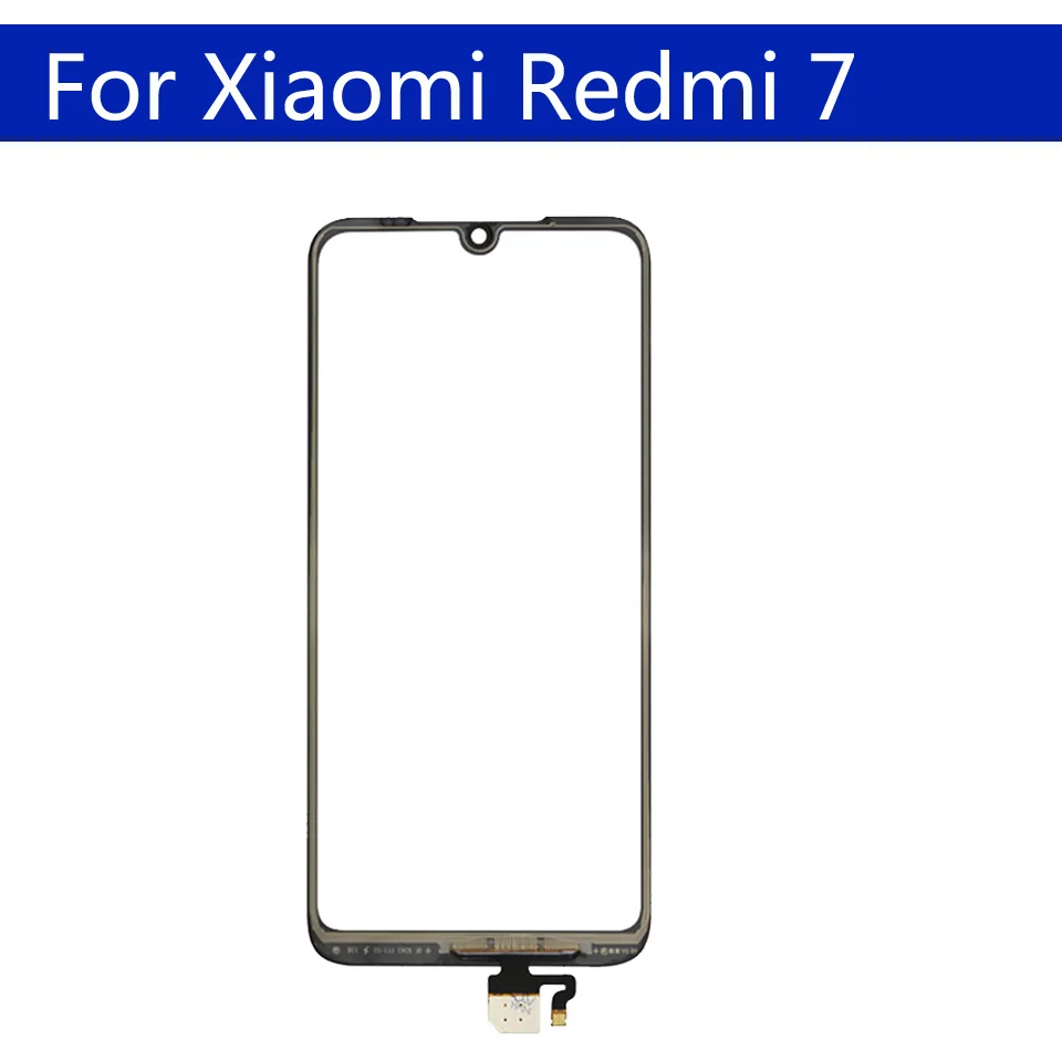 6,2" для Xiaomi Redmi 7 Сенсорная панель сенсорного экрана дигитайзер ЖК-дисплей стеклянная линза Панель запасные части