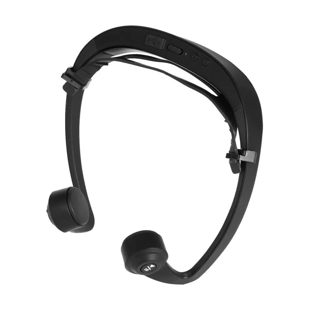 

V9 Ear Hook Bluetooth Headset Bone Conduction Sport Headphone With Mic Adjustable headband For IOS Android Smartphone USB Charge