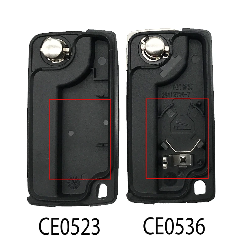 2 Buttons Car Key Case Peugeot 308 408 207 307 3008 5008 807 Citroen C2 C3 C4 C5 C6 Remote Flip Key Shell CE0523 CE0536 key case car key shell key shell