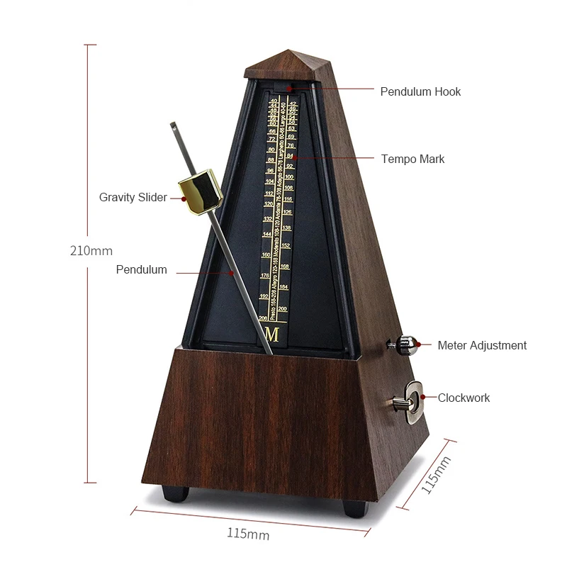 Механический колокольчик метроном звуковой Щелчок для гитары бас пианино скрипки Сет Томас