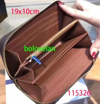 

Top Brand Unisex Long Zip Classic Wallet luxury handbags women bags designer