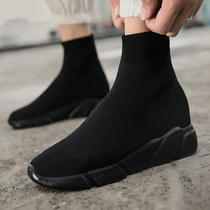 

Spring And Autumn New Style Casual Sports Hight-top Elasticity wa zi xie Women's Elasticity Sock Boots