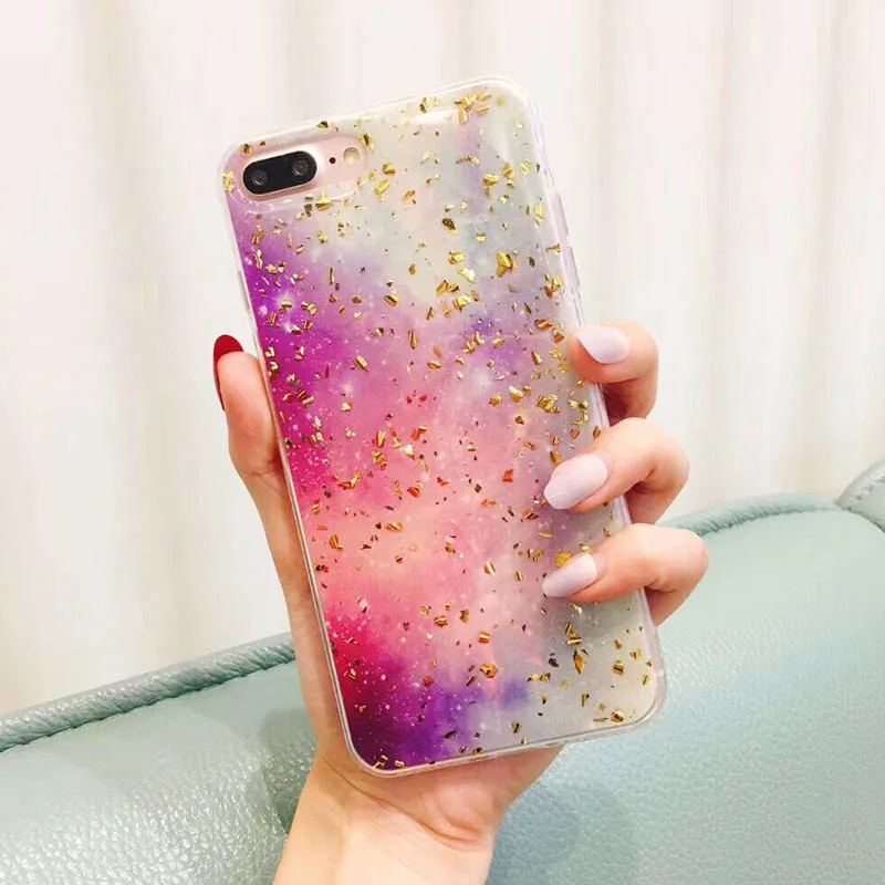 Роскошный lovecom золотой мраморный чехол для iPhone 11 Pro Max XS Max XR X 6 6S 7 8 Plus противоударный мягкий эпоксидный чехол для телефона - Цвет: h