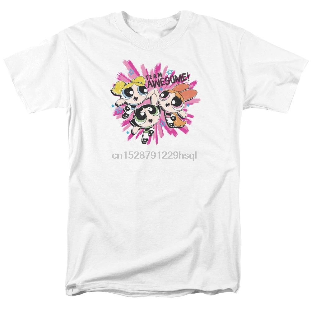 Trevco Powerpuff девушки команда удивительный унисекс взрослых Футболка для мужчин и