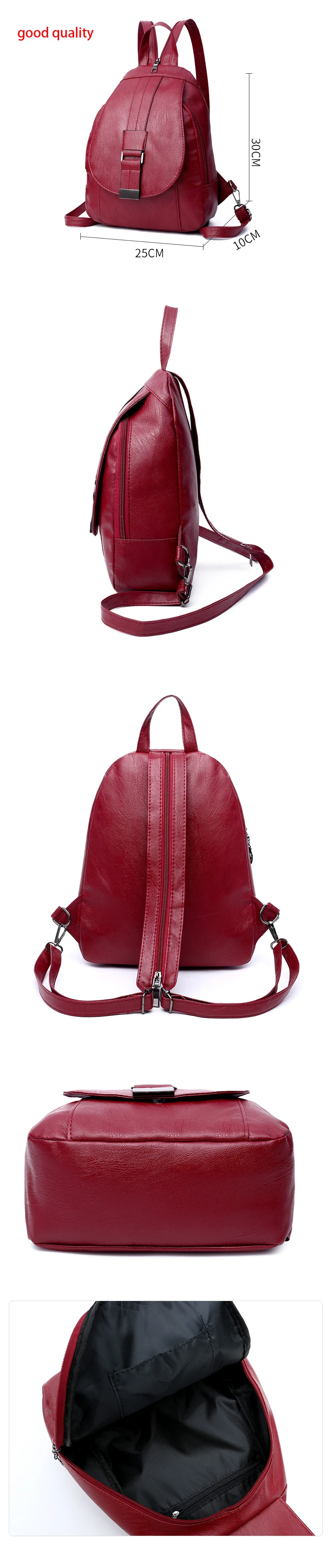 H307909c766064d58bda21a3b4b8c5f54s atinfor Brand Anti Theft Women Leather Backpacks Purse Vintage Female Shoulder Bag Travel Small Backpack Lady