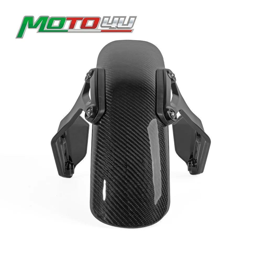 Real Carbon Fiber Front Wheel Fender Mudguard Set with Brackets Motorcycle Parts For BMW R NINE T R9T 2014 2015 2016 2017