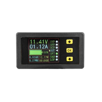 

Battery Monitor Digital DC 90V 20A Voltmeter Ammeter Power Capacity Time Meter