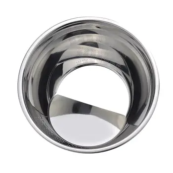 

OUNONA Stainless Steel Rice Washing-up Colander Drain Bowl Multi-purpose Kitchen Food Strainer Colander for Dinning-table